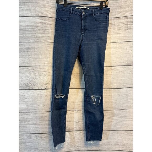 Zara Trafaluc Women's Distressed Skinny Jeans Size US 8 - Picture 1 of 3